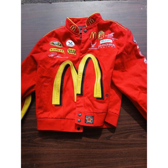 JH Design Nascar Jacket Youth Kids Boys Size Small 9/10 McDonald's #43 - Picture 1 of 4